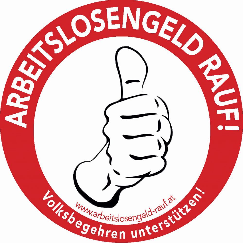 Volksbegehren Arbeitslosengeld rauf
