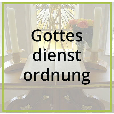 Gottesdienstordnung / Parre Steinbach/Zbg
