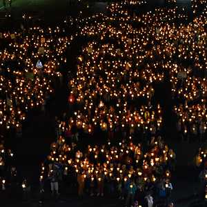 Lourdes, Lichterprozession 