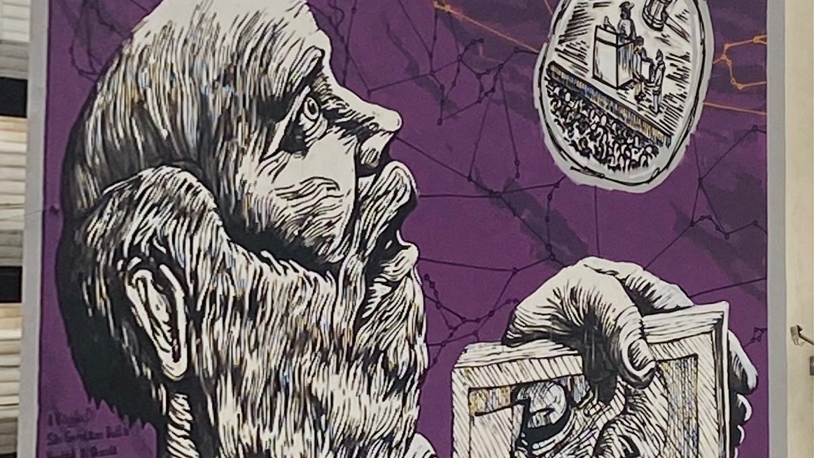 Mural mit Hl. Hieronymus