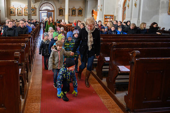 Familiengottesdienst der Pfarrcaritas Kinderbetreuungseinrichtung Kopfing