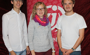 Das Vorsitzenden-Trio (v. l.): Philip Zehentner, Eva Wimmer und Jakob Ulbrich